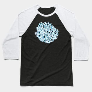 Speckled Lightheart Texture Blue Baseball T-Shirt